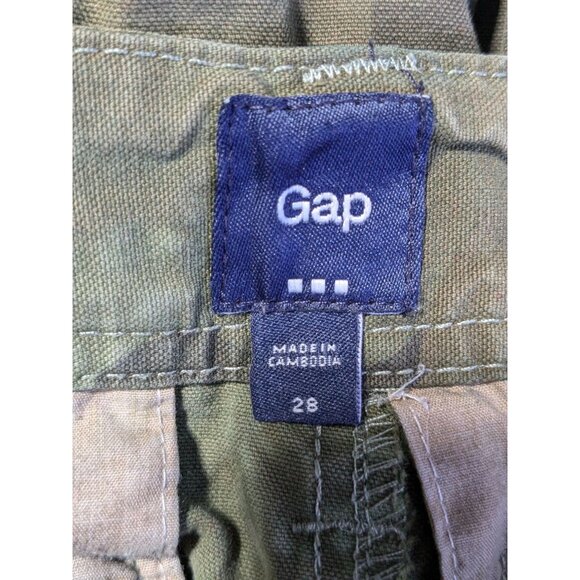 Gap Woodland Camo Cargo Shorts Mens 28 Green Brown Black Hunting Outdoor Hiking - Picture 13 of 14